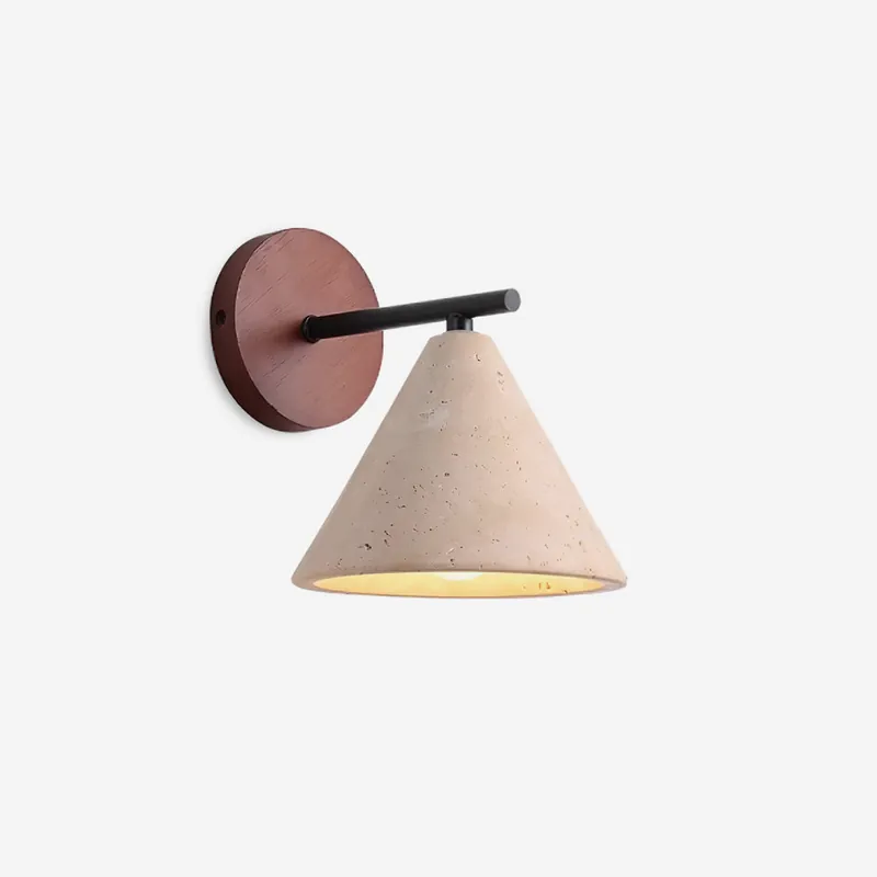 Tavero Moderne Wandlampe Holz Kegel