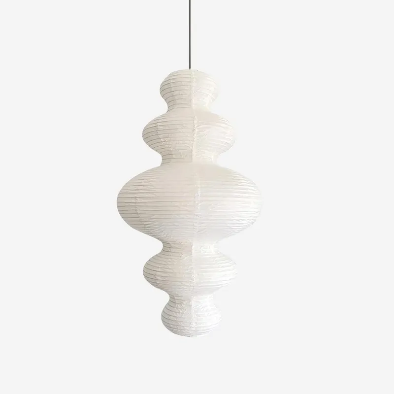 Akari Minimalistische Pendelleuchte aus Bambus