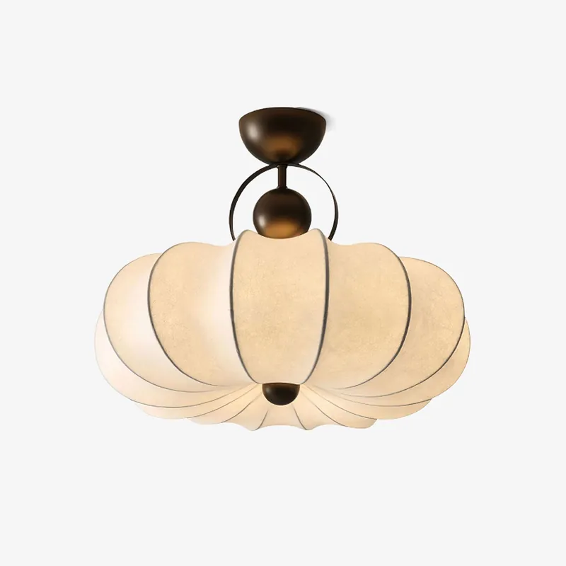 Yunshui Blüte Stoff Bronze Hängeleuchte