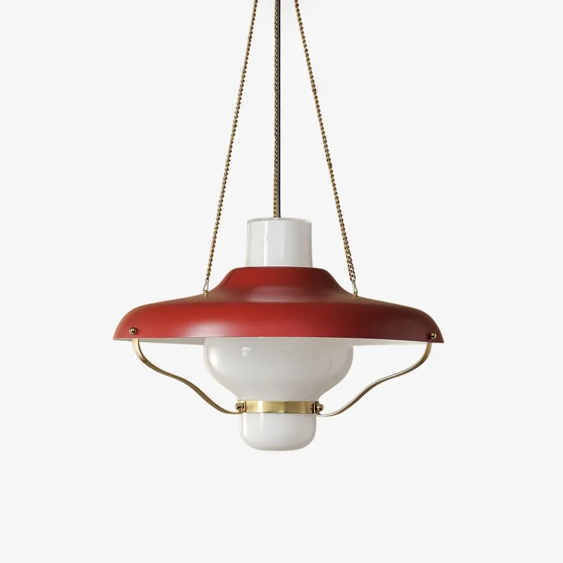 Olaeon Glas Hängeleuchte Mid-Century Stil