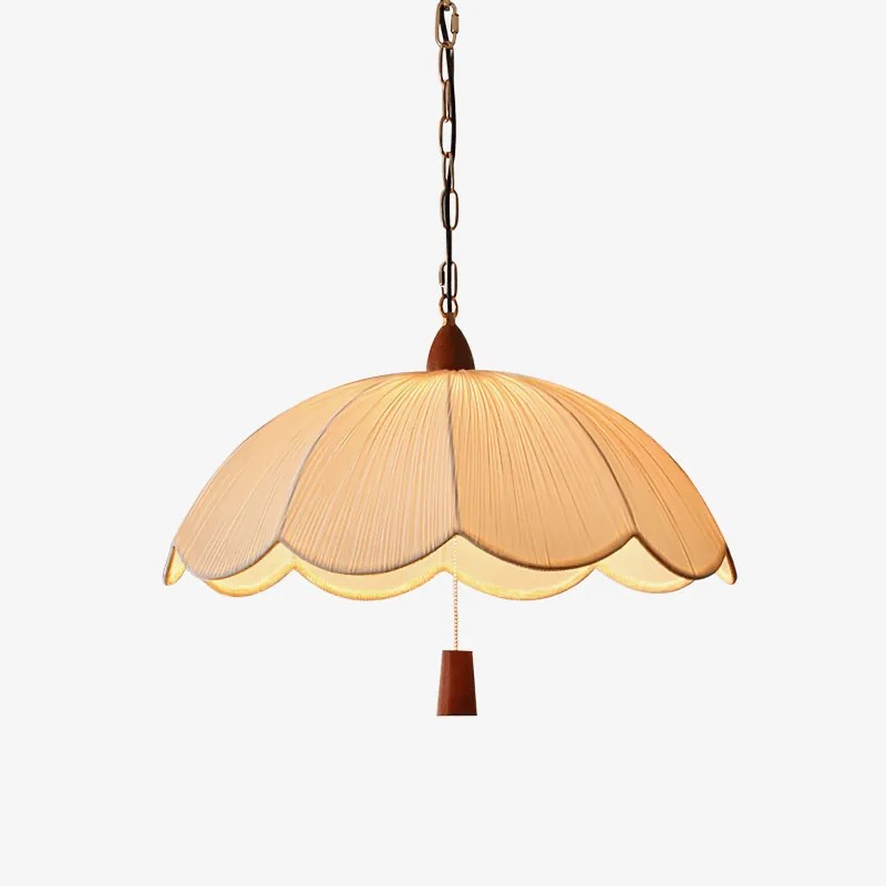 Vephael Hängeleuchte aus Stoff Jugendstil