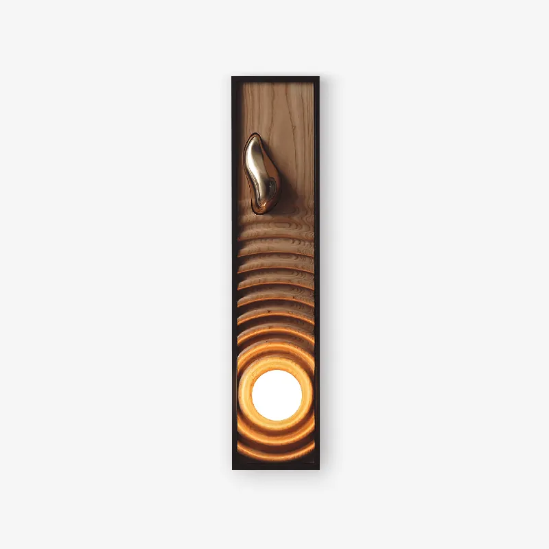 Caleb Vintage Holz-Wandleuchte