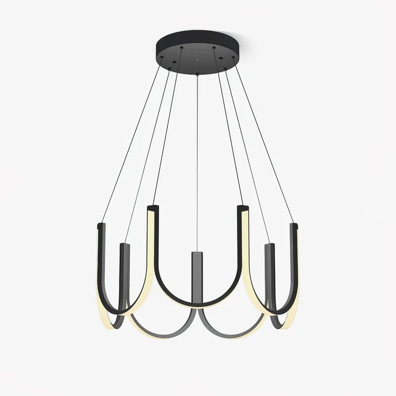Peyton Moderne schwarze Pendelleuchte