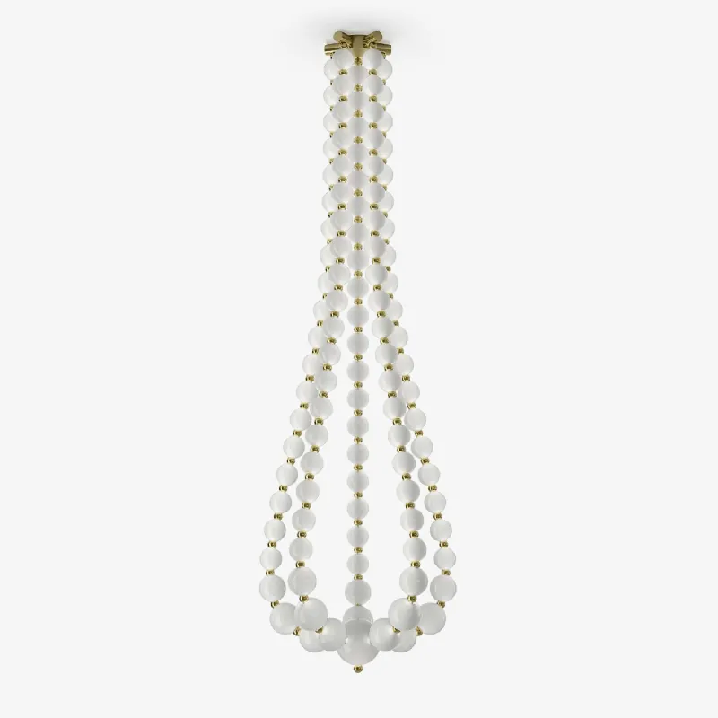 PearlCascade Perlenleuchte aus Glas
