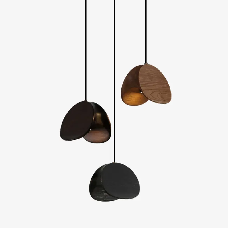 Tavro Minimalistische Holzpendelleuchte