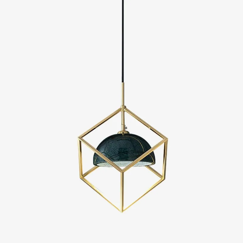 Cubo Moderne Messingpendelleuchte