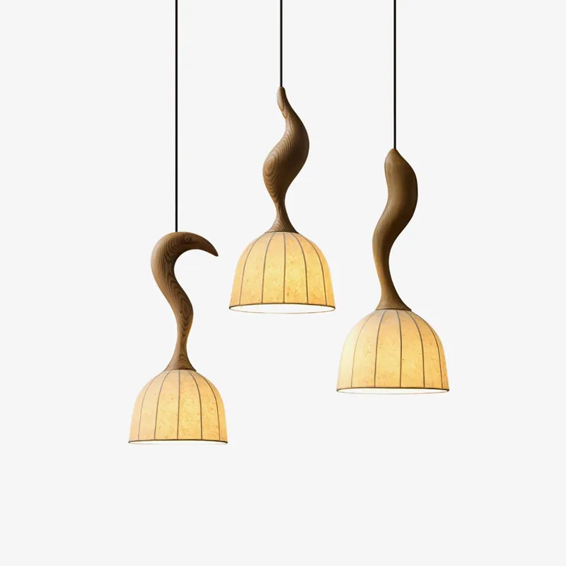 Colire Kreativität Gedreht Holz Hängelampe