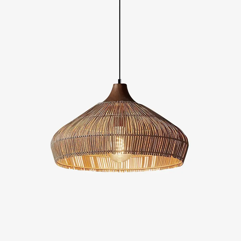 Lythean Eleganz Kunst Rattan Holz Pendelleuchte Licht