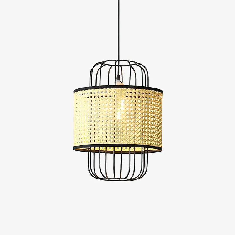 Evtheyra Premium Kunst Rattan Hängeleuchte