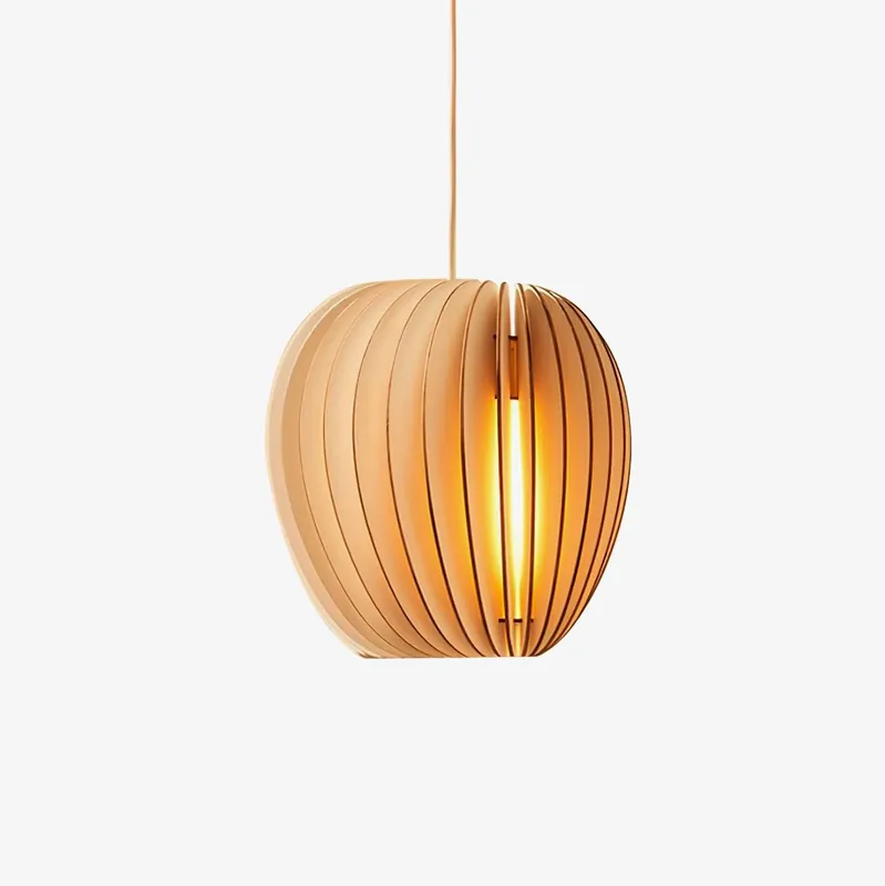 Vovene Einzigartige Eleganz Holz Kugel Hängeleuchte