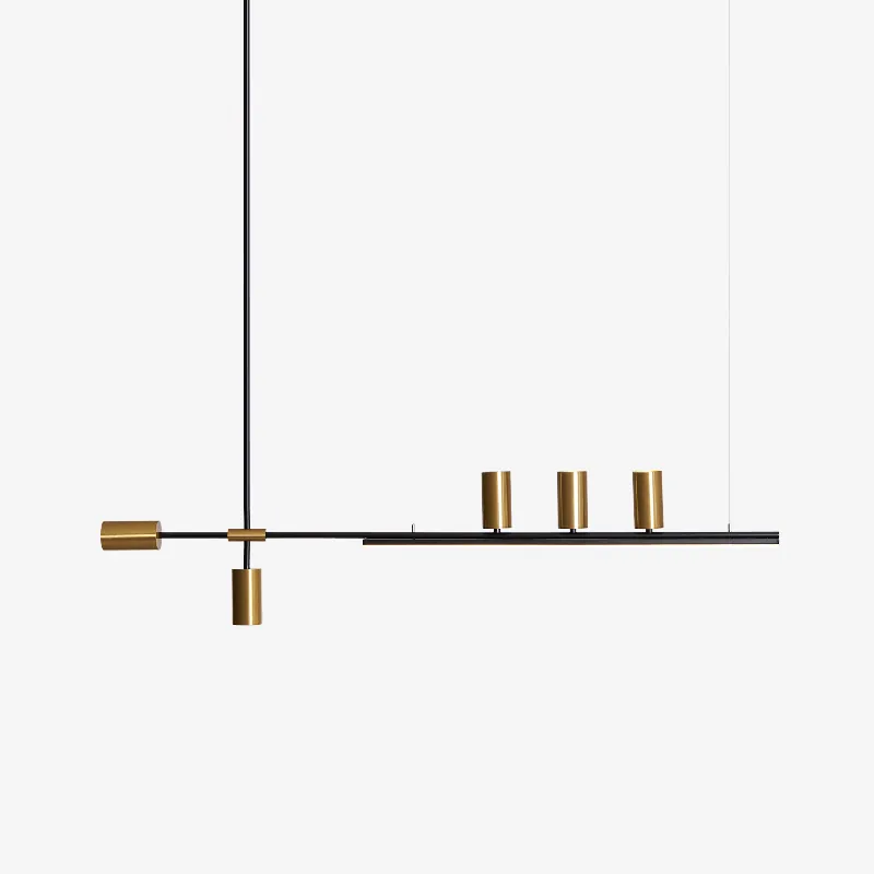 Emirel Lineare Pendelleuchte aus minimalistischem Metall