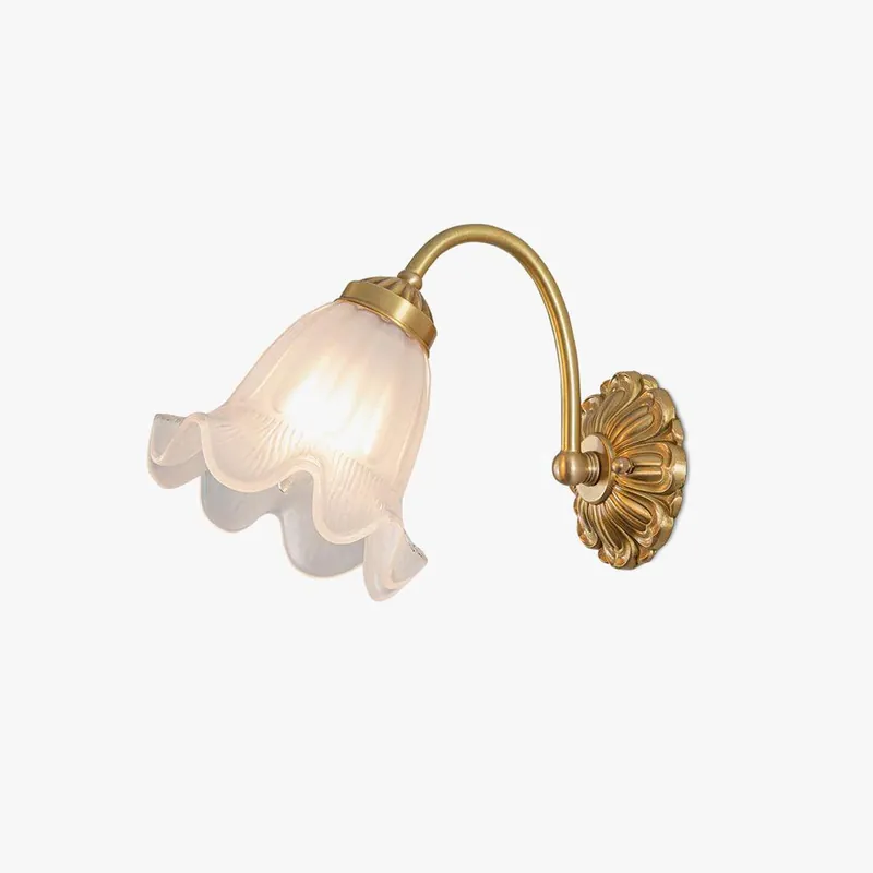 Florer Vintage-Wandleuchte aus Glas