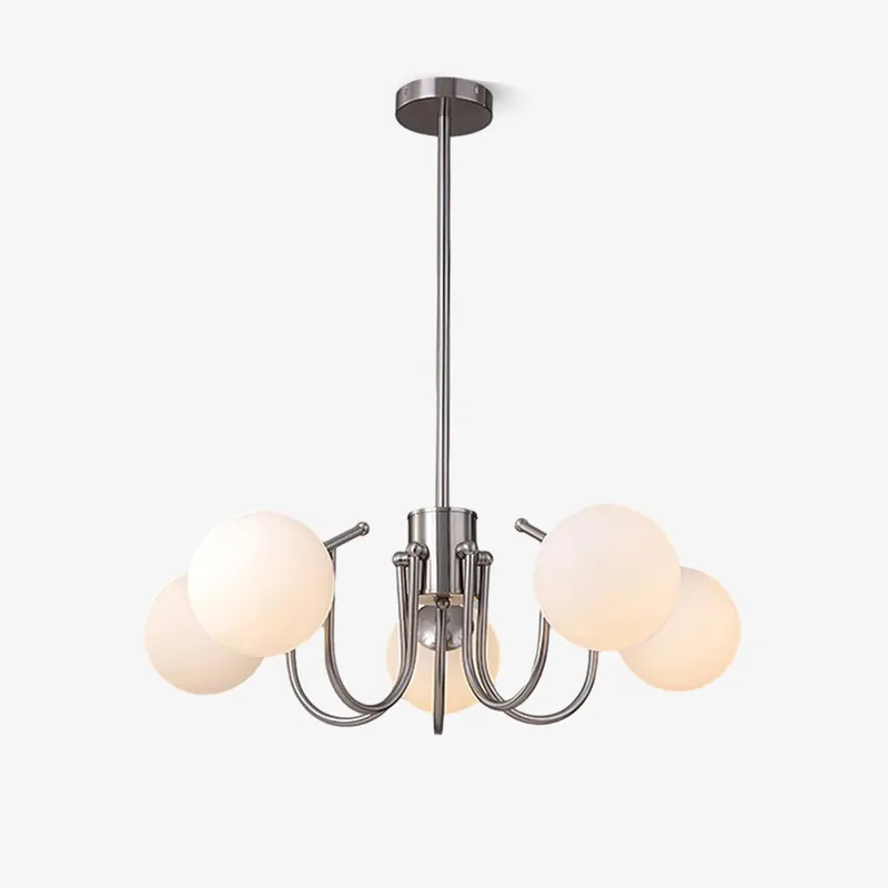 Aurora Moderner Globus-Luster aus Chrom
