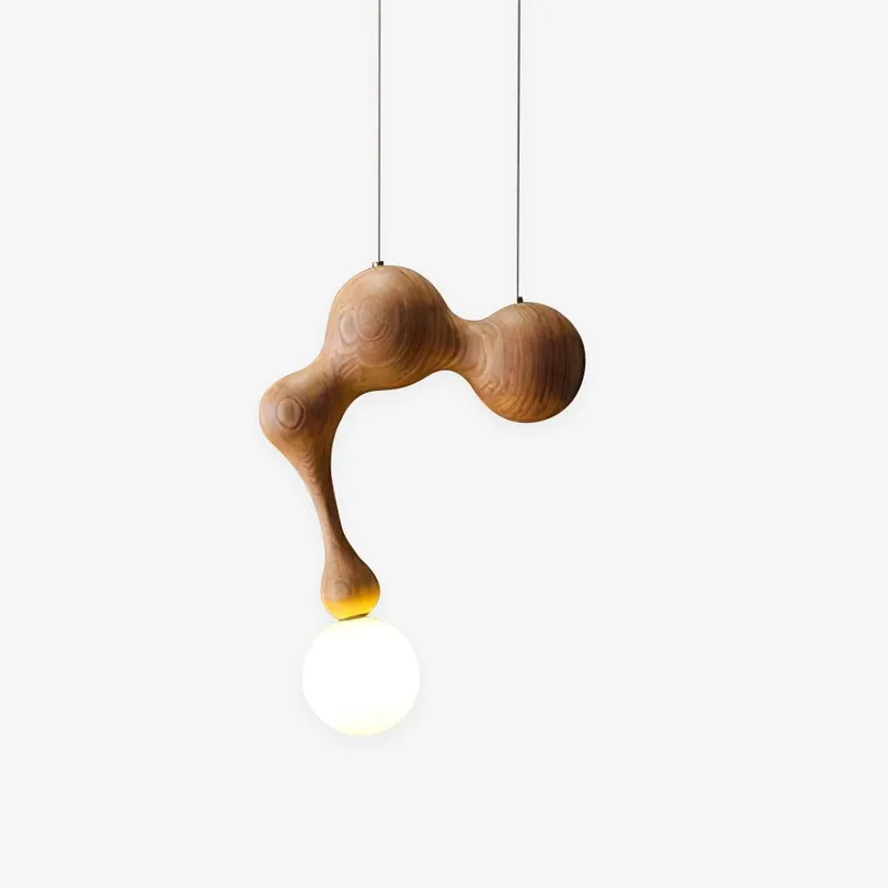 Thaddeus Luxuriöse Pendelleuchte aus Holz