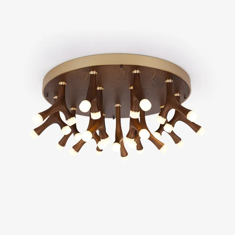 Vilorion Holz-Deckenleuchte inspiriert von der Natur