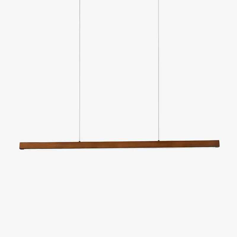 Elowen Minimalistische lineare Pendelleuchte aus Holz