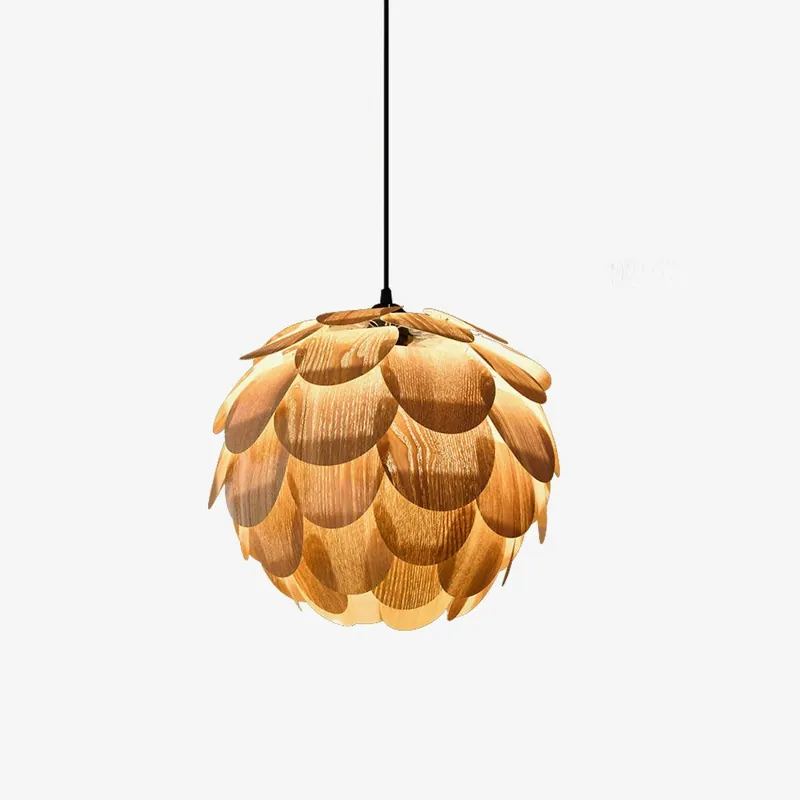 Wlara Moderne Holz-Hängelampe