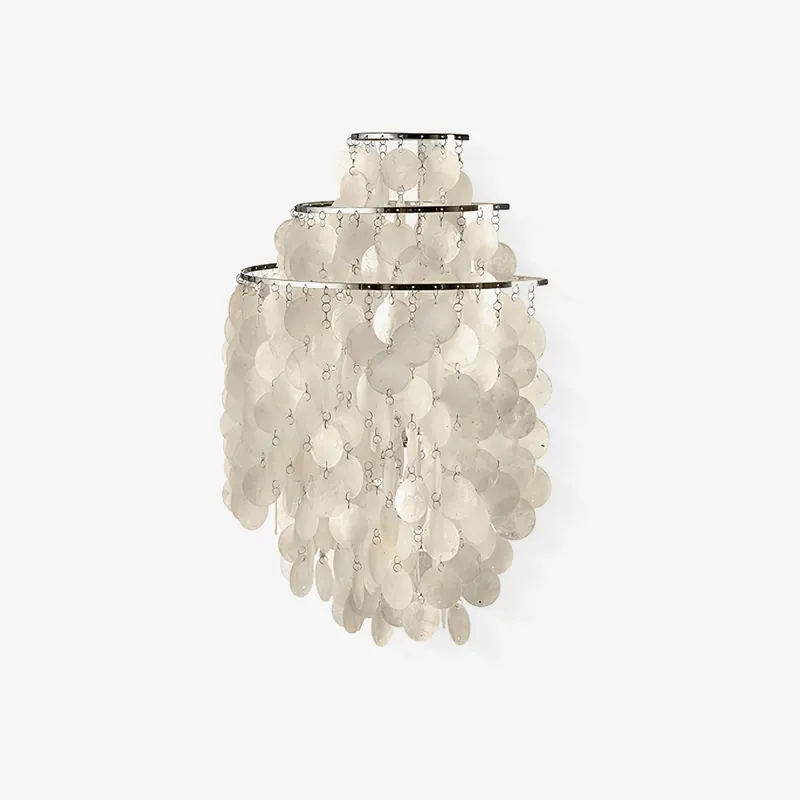 Shell Postmoderne Luxus-Wandlampe in Wasserfall-Optik