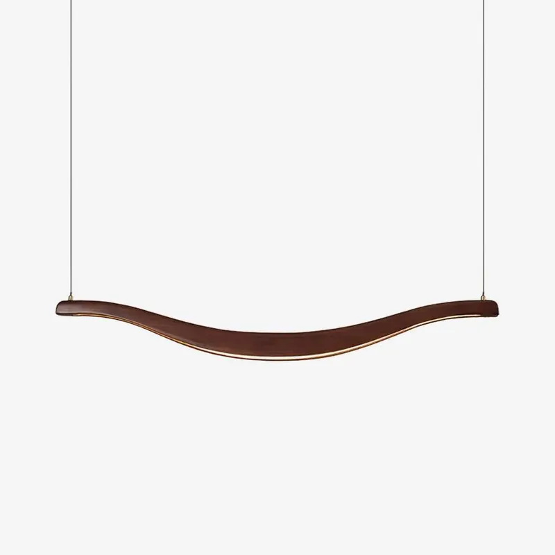 Lustra Kronleuchter Holz Wellenform Elegant