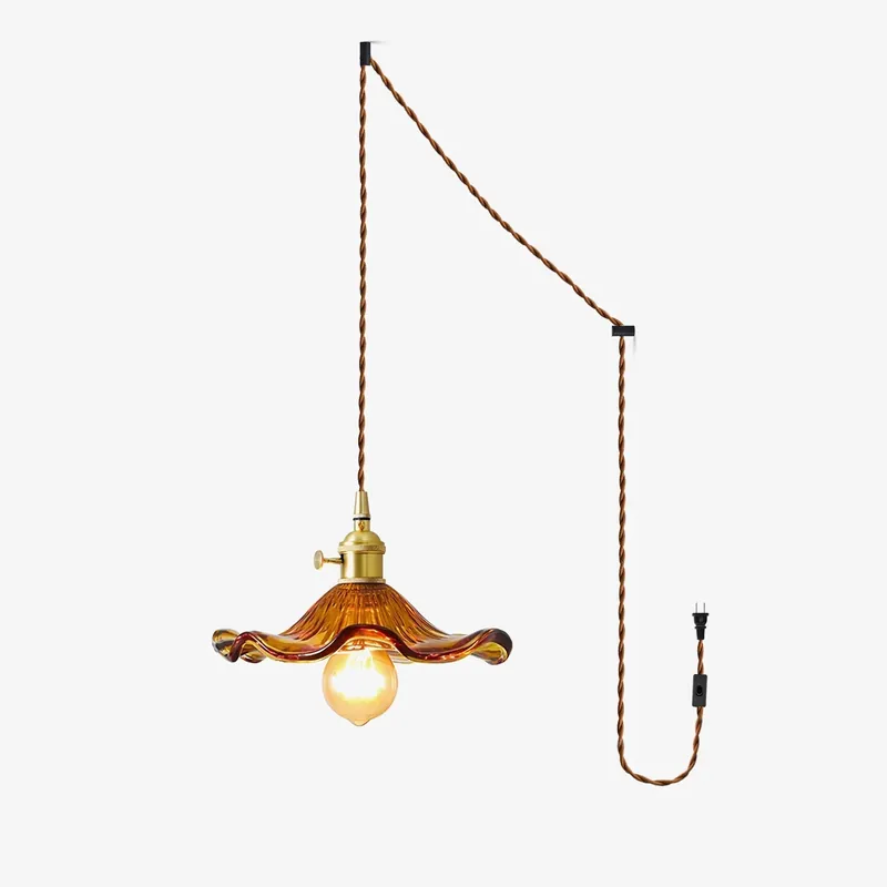 Daphne Moderne Pendelleuchte Blume aus Glas