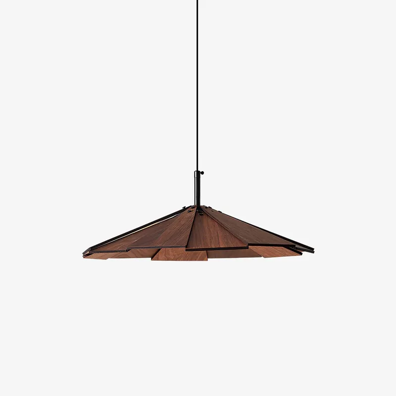 Woodura Pendelleuchte Regenschirm aus Holz