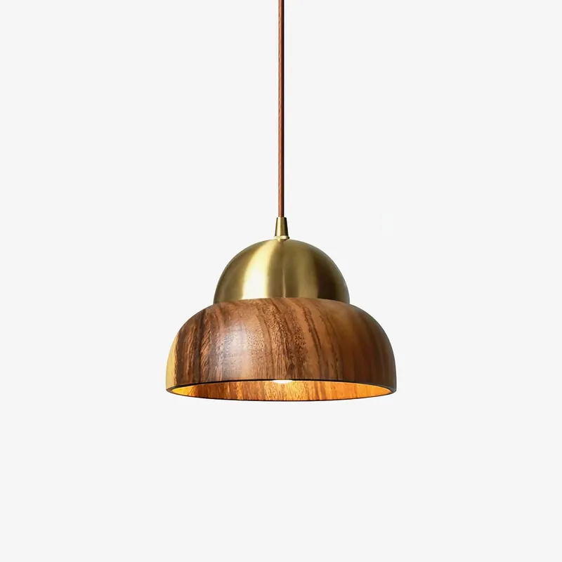 Bronze Pendelleuchte aus rustikalem Messing