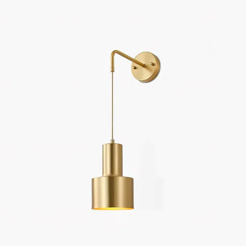 Alvina moderne minimalistische Wandleuchte aus Messing