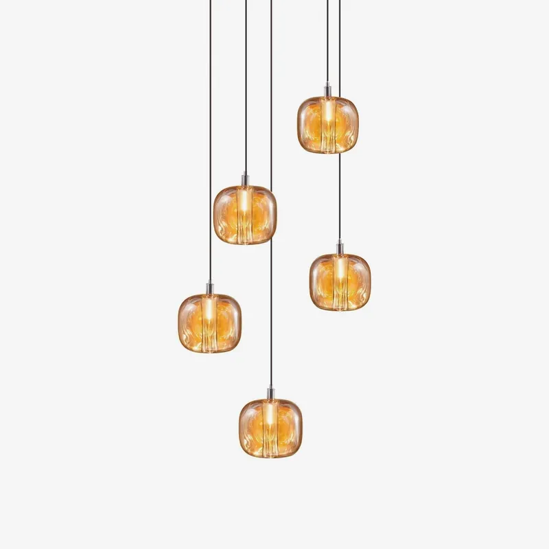 Glowcube Kronleuchter aus modernem Kristall