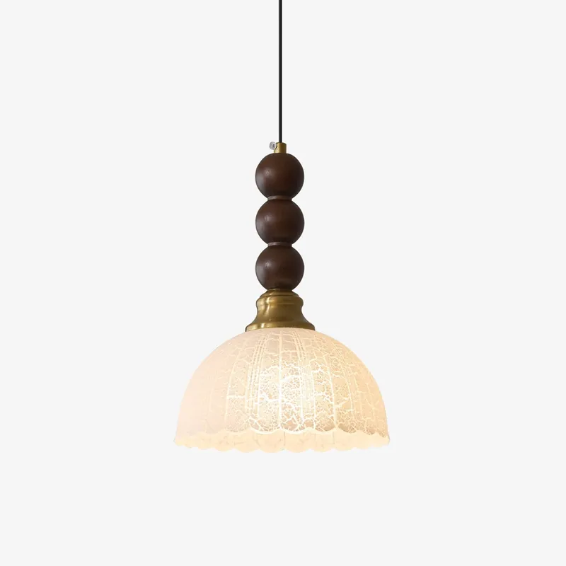 Avshaara Vintage- und Holzstoffpendelleuchte