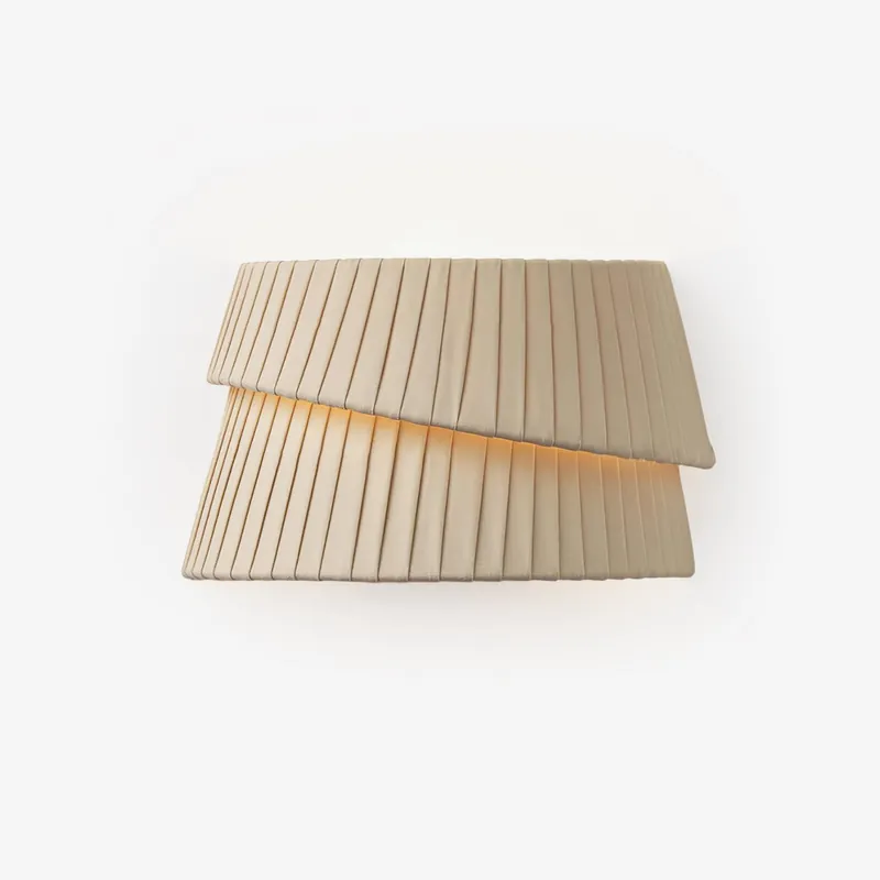 Cevelarae Wandleuchte Stoff Kunst Nordic Twist Premium