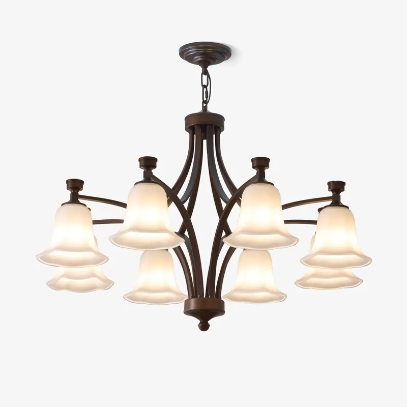 Viloros Kronleuchter Glas Glocke Premium Traditionell