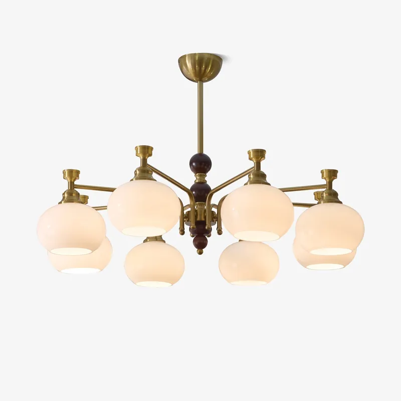 Aursolos Kronleuchter Holz Glas Eleganz Traditionell