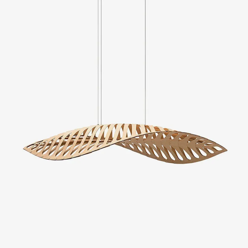 Veliren Pendelleuchte Blatt Holz