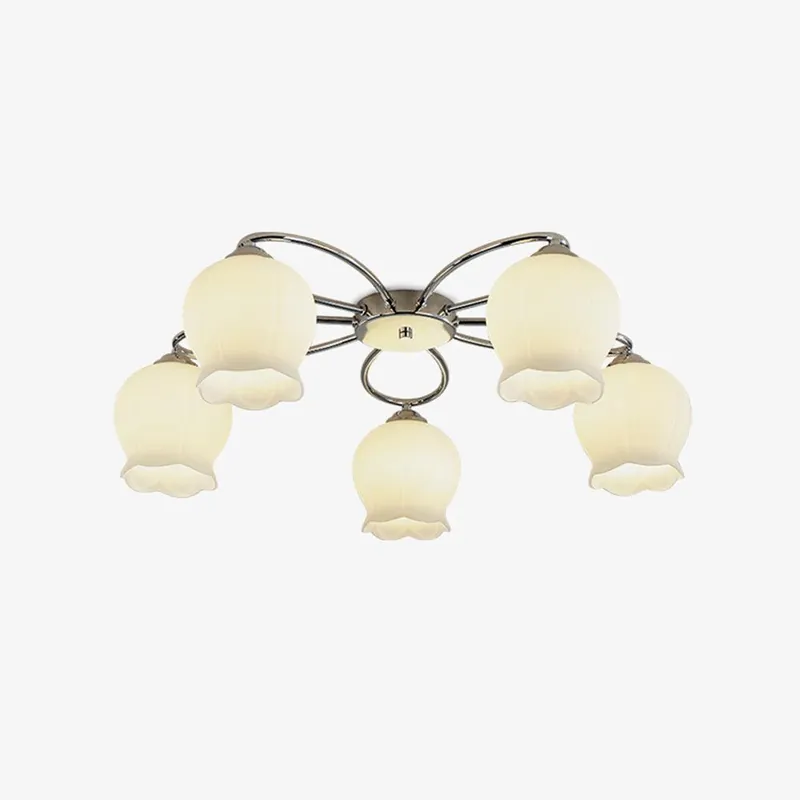 Oldore Deckenlampe aus Glas Floral Eleganz Premium