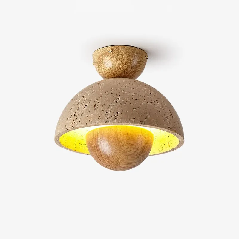 Arinisra Pilzform Travertin Deckenlampe