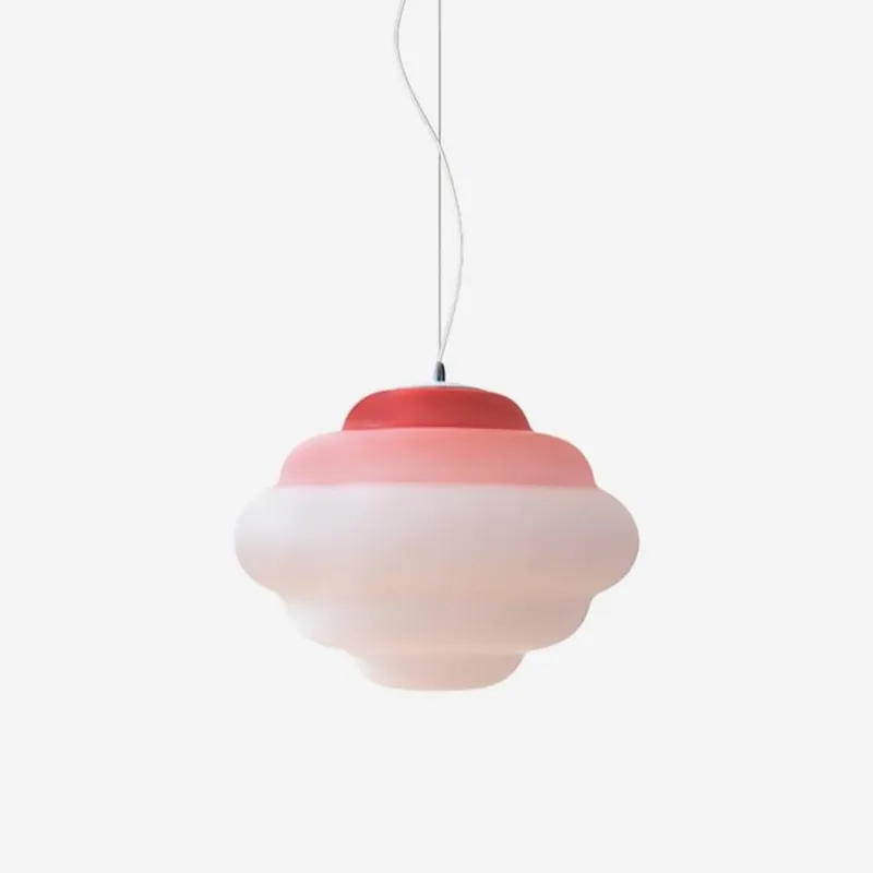 Eurvenara Premium Nordische Kunst Wolkig Glas Pendelleuchte