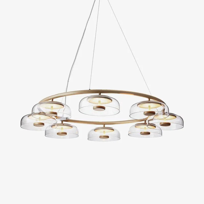 Aethera Kreisförmiger Glas Lustre