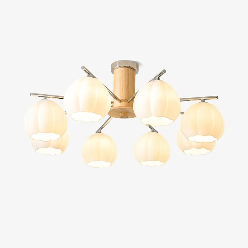 Ezoror Nordic Art Glas-Deckenleuchte Blütenknospen