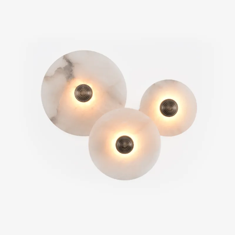Selene Minimalistische Deckenleuchte aus Alabaster