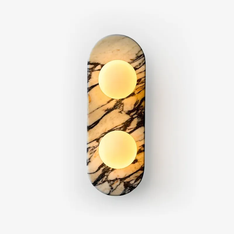 Utheisra Wandleuchte Eleganz Glas Marmor