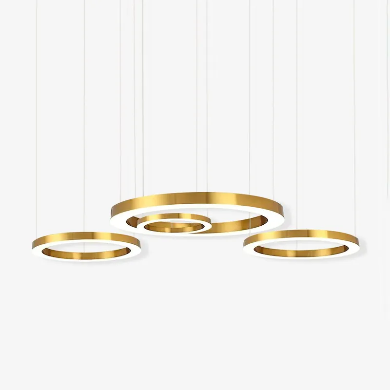 Moderne goldene Hängeleuchte Lustra