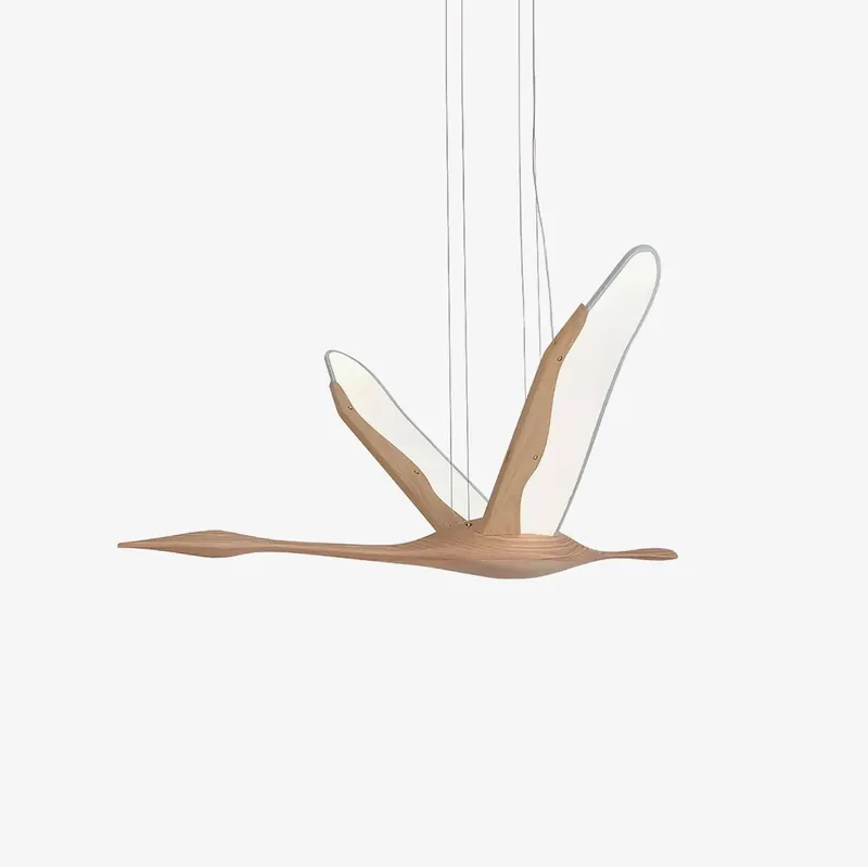 Flora Moderne Hängelampe aus Holz