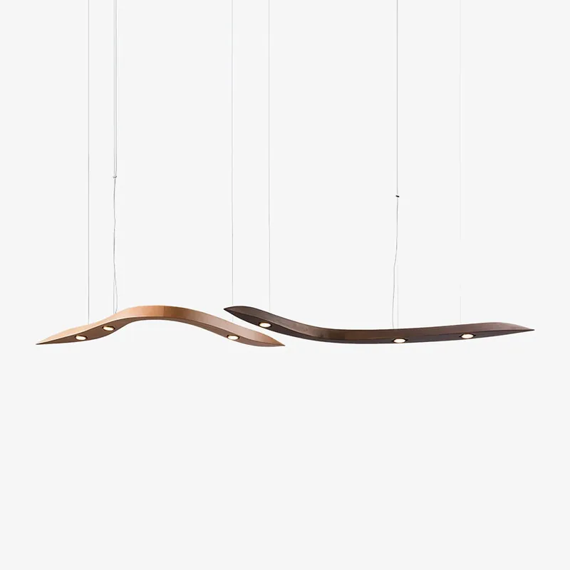 Flow Minimalistische Hängelampe aus Holz
