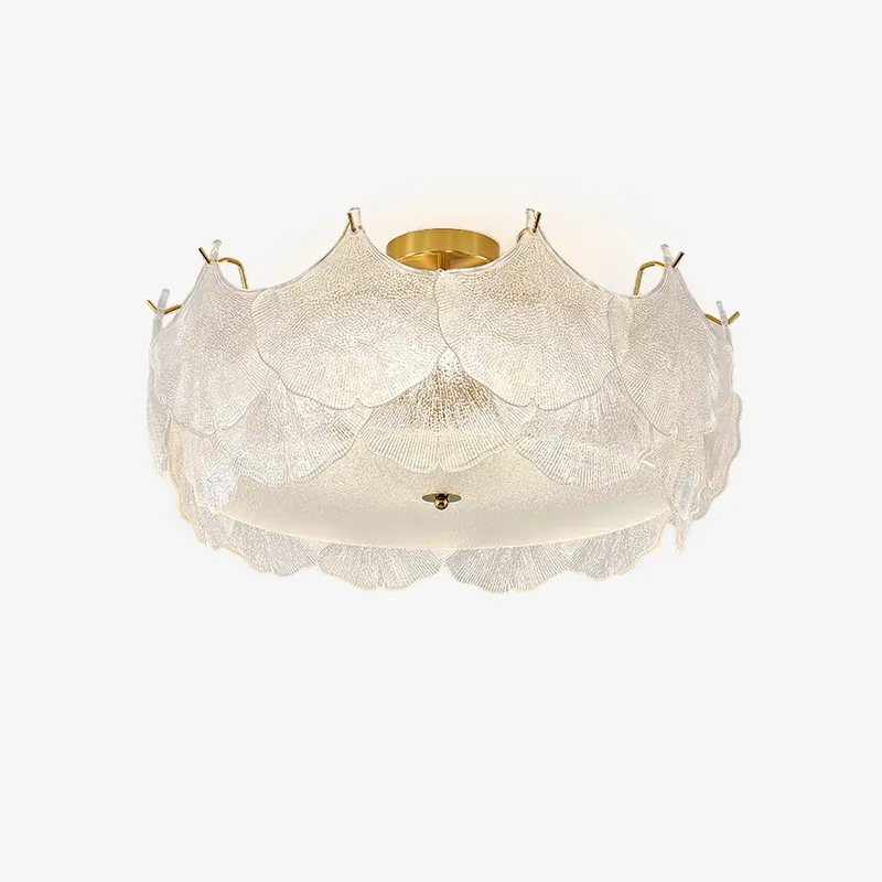 Maple Deckenlampe aus Glas mit Blätter-Cluster