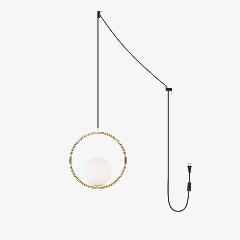 Orb moderne Pendelleuchte aus Messing