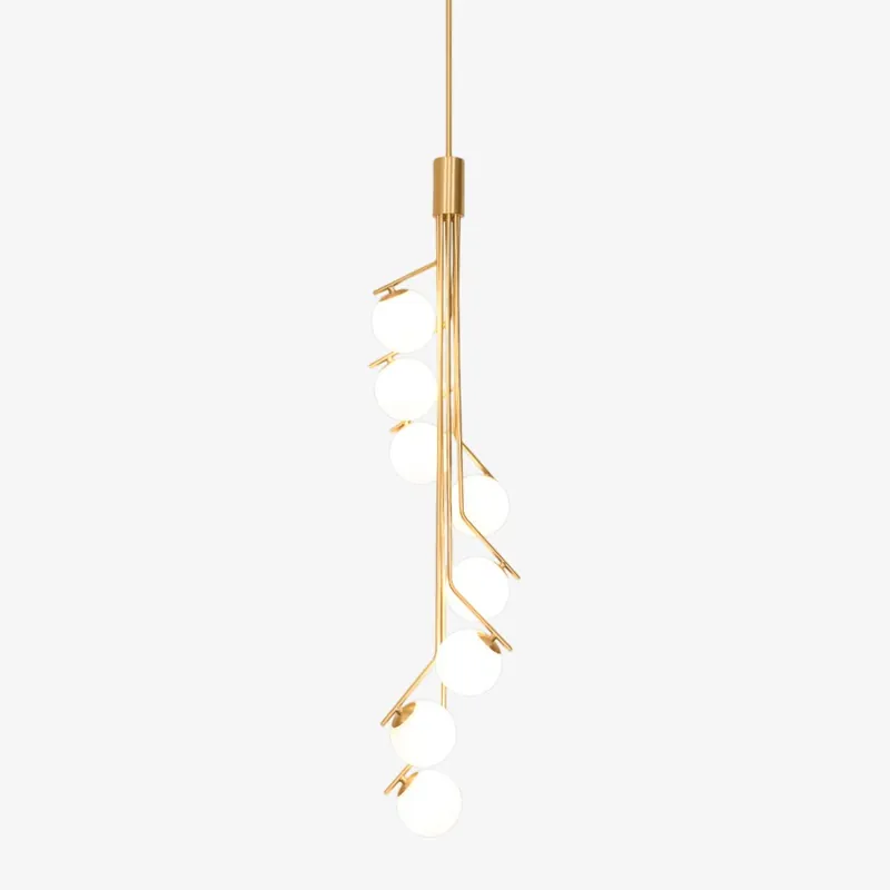 Lustra Kronleuchter Gold Zweig Globe LED