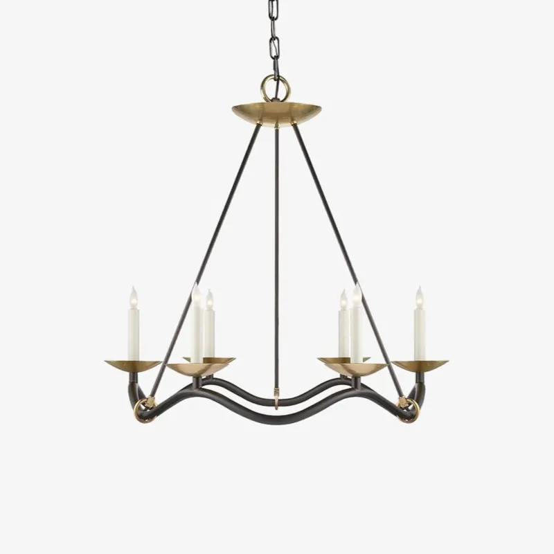 Allirora Vintage Kronleuchter aus Elegantem Messing