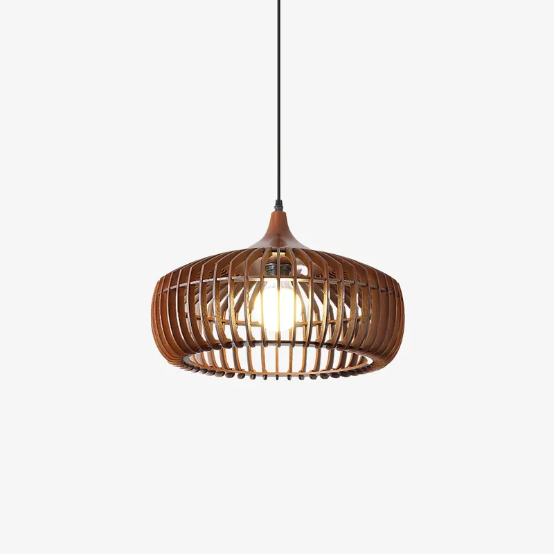 Vesva Holz Retro Pendelleuchte