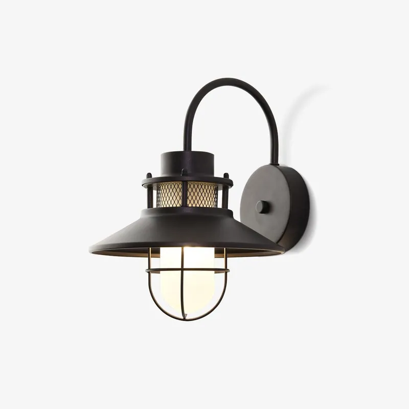 Ceraeion Einzigartig Vintage Glas Außen Wandlampe