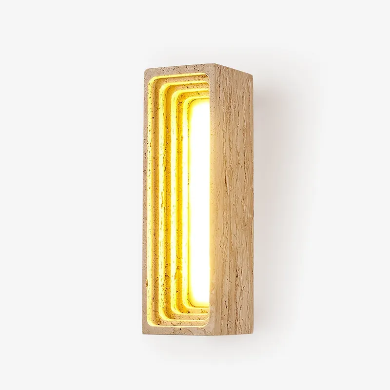 Atheila Wandleuchte Modern aus Travertin